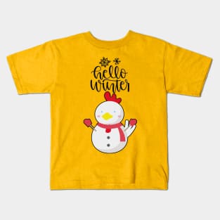 hello winter, hello christmas, christmas party Kids T-Shirt